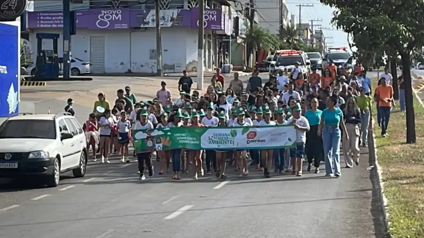Semana do Meio Ambiente em Goianésia é encerrada com grande caminhada
