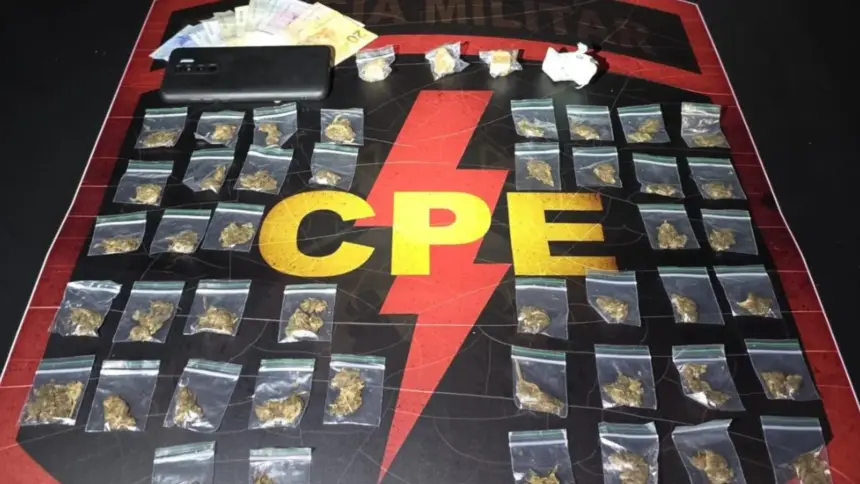 Traficante é preso com porções de crack e “super maconha” em operação da CPE em Goianésia