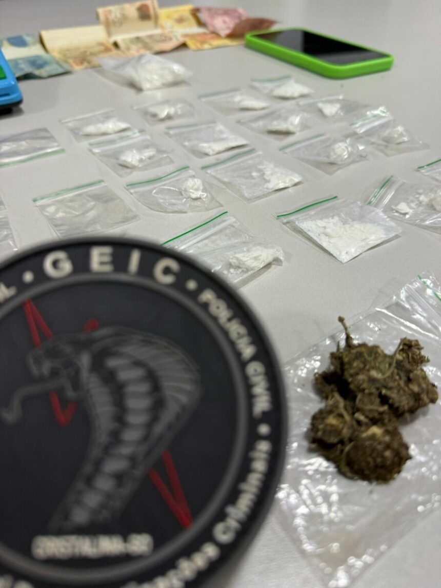 PCGO prende em flagrante investigado por tráfico de drogas em Cristalina – Policia Civil do Estado de Goiás