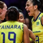 Brasil sofre, mas derrota Alemanha na Liga das Nações de vôlei