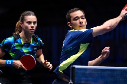 Hugo Calderano e Bruna Takahashi vão à final de torneio na Eslovênia