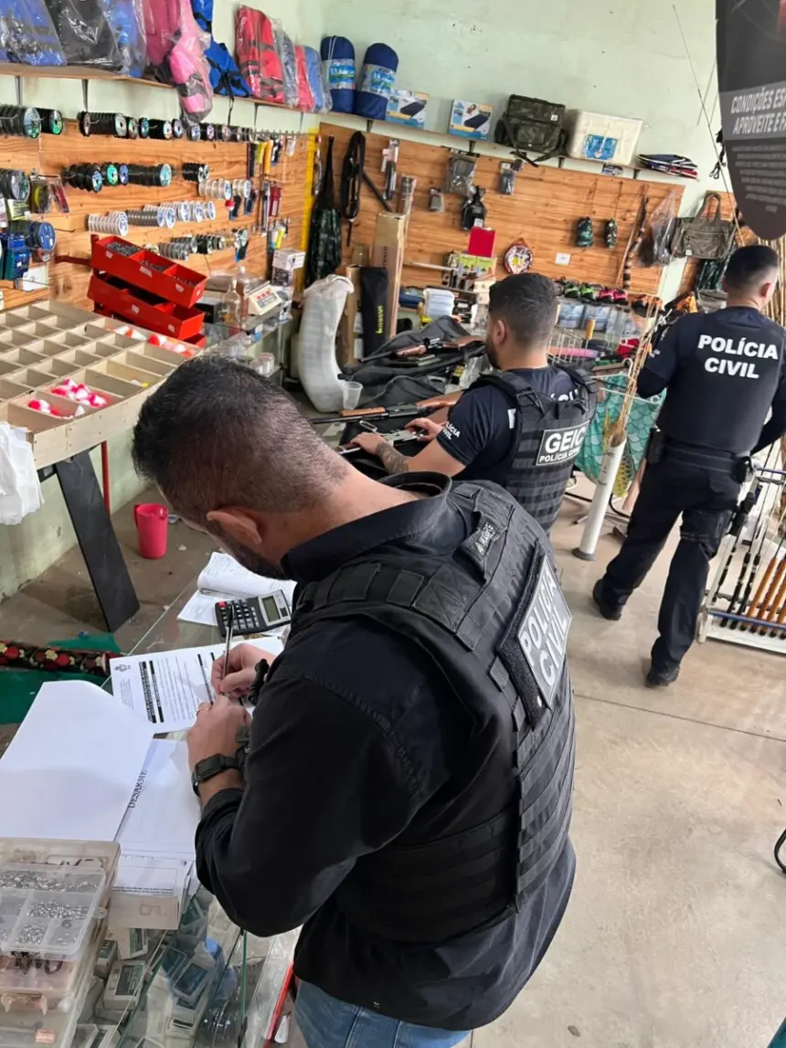 PCGO apreende 14 armas de fogo e prende 6 pessoas por porte ilegal de armas no sudoeste goiano – Policia Civil do Estado de Goiás PCGO apreende 14 armas de fogo e prende 6 pessoas por porte ilegal de armas no sudoeste goiano – Policia Civil do Estado de Goiás