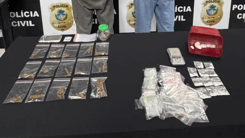 PCGO prende dupla em flagrante por tráfico de drogas e associação para o tráfico – Policia Civil do Estado de Goiás