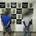PCGO prende dupla por tentar matar homem com golpes de capacete e chutes em frente a distribuidora de Senador Canedo PCGO prende dupla por tentar matar homem com golpes de capacete e chutes em frente a distribuidora de Senador Canedo