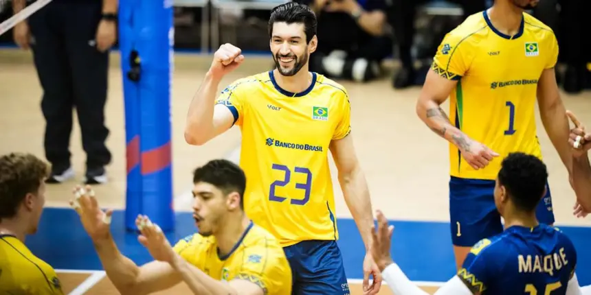 Brasil derrota Argentina e segue líder na Liga das Nações Masculina Brasil derrota Argentina e segue líder na Liga das Nações Masculina