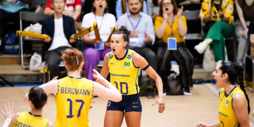 Liga das Nações de Vôlei: Brasil vence Polônia e assume vice-liderança Liga das Nações de Vôlei: Brasil vence Polônia e assume vice-liderança