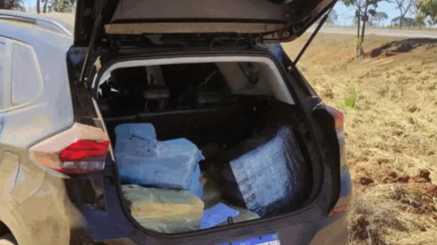 Cerca de 200 kg de maconha são apreendidos na BR-060