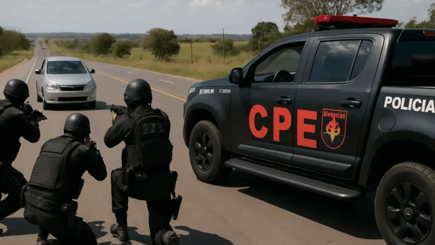 Confronto entre CPE e suspeitos termina com dois mortos na GO-230, próximo ao trevo de Natinópolis Confronto entre CPE e suspeitos termina com dois mortos na GO-230, próximo ao trevo de Natinópolis