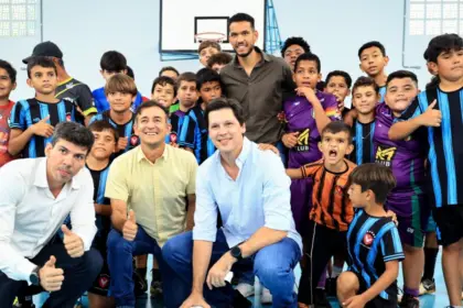 Daniel Vilela entrega reforma do ginásio de esportes de Taquaral Daniel Vilela entrega reforma do ginásio de esportes de Taquaral