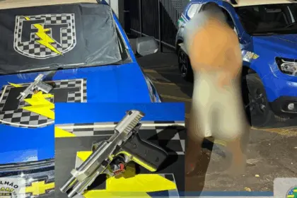 Força Tática recupera arma furtada e prende receptador em Jaraguá