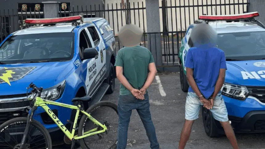 Furto de bicicleta no centro de Goianésia termina com versão contraditória e dois conduzidos à delegacia
