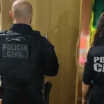 Polícia cumpre mandado de busca contra desmanche de veículos e investigado acaba preso por tráfico de droga
