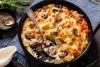 5 receitas de arroz de forno ricas em proteínas para o almoço 
