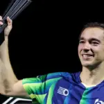 Hugo Calderano comemora titulo em Foz do Iguaçu, o 4º da temporada Hugo Calderano comemora titulo em Foz do Iguaçu, o 4º da temporada