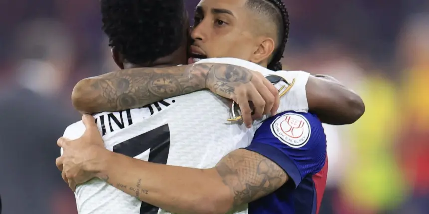 Raphinha e Vinicius Júnior são indicados ao prêmio Bola de Ouro