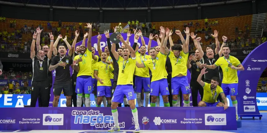 Brasil conquista a Copa das Nações de Futsal Brasil conquista a Copa das Nações de Futsal