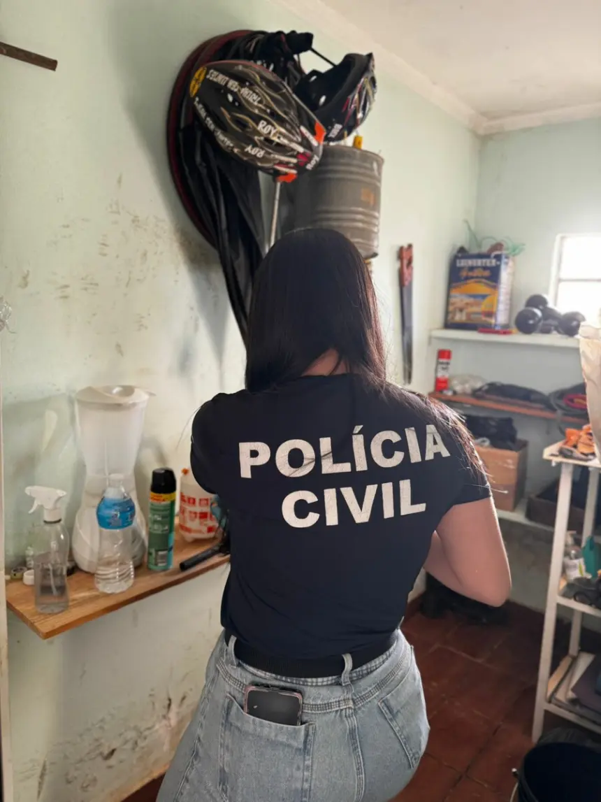 PCGO cumpre mandado de busca e apreensão contra investigado por violência doméstica em São Luís de Montes Belos