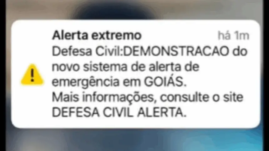 Defesa Civil inicia testes do novo sistema de alertas de desastres em Goiás Defesa Civil inicia testes do novo sistema de alertas de desastres em Goiás