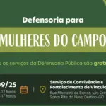 DPE-GO leva atendimento jurídico a mulheres do campo em Santa Rita do Novo Destino nesta quarta