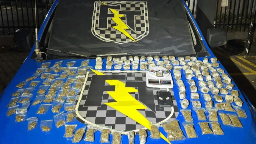 Força Tática apreende quase 3 kg de drogas em operação no norte de Goianésia Força Tática apreende quase 3 kg de drogas em operação no norte de Goianésia