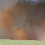 Incêndio de grande proporção atinge canavial da Unidade Otávio Lage, em Goianésia