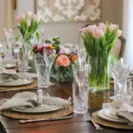 6 dicas para trazer a primavera para a decoração mesa posta