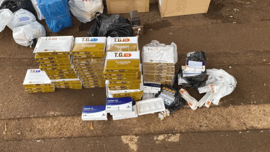 PRF apreende medicamentos para emagrecimento e eletrônicos na BR-153