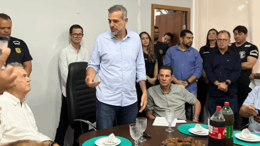 Renato de Castro recebe senador Vanderlan Cardoso que anuncia vários benefícios para Goianésia