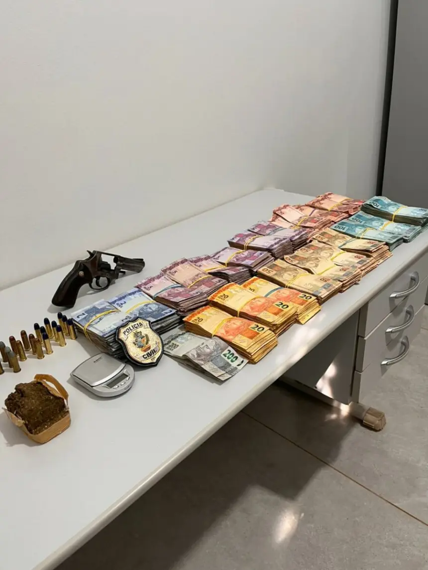 PCGO prende homem por tráfico de drogas, posse ilegal de arma e apreende mais de R$ 70 mil em Maurilândia – Policia Civil do Estado de Goiás
