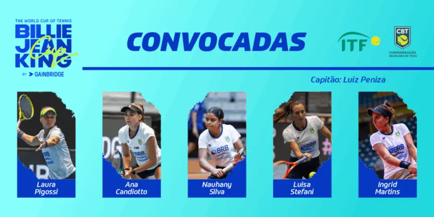 Tênis: seleção é convocada para playoffs da Billie Jean King Cup Tênis: seleção é convocada para playoffs da Billie Jean King Cup