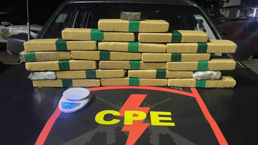 CPE de Goianésia apreende 20 kg de maconha
