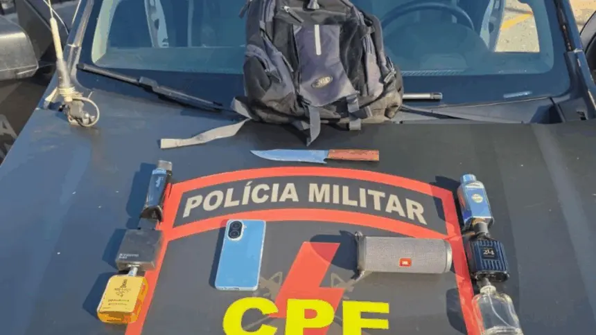 CPE prende autor e recupera produtos furtados em residência de Goianésia CPE prende autor e recupera produtos furtados em residência de Goianésia