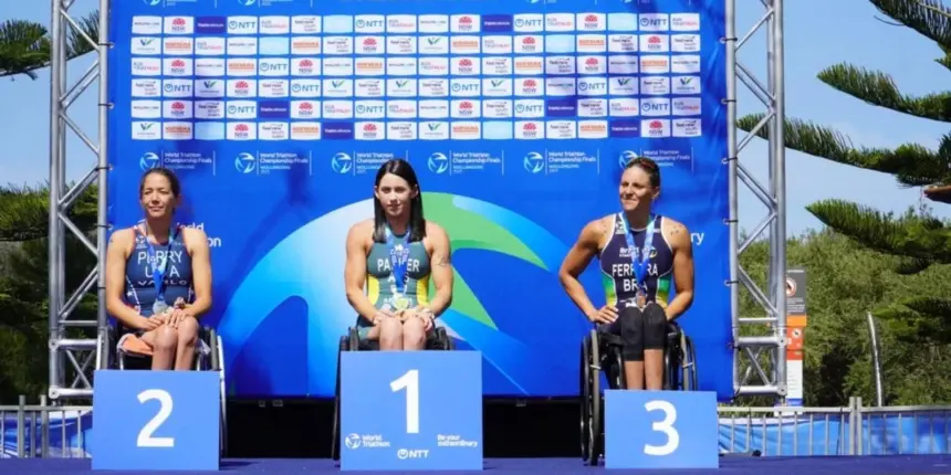 Jéssica Ferreira conquista bronze no Mundial de triatlo paralímpico Jéssica Ferreira conquista bronze no Mundial de triatlo paralímpico