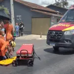 Motociclista fica ferido em acidente com carro na Avenida Contorno