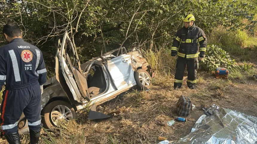Mulher morre em acidente de trânsito na GO-080, saída para Jaraguá