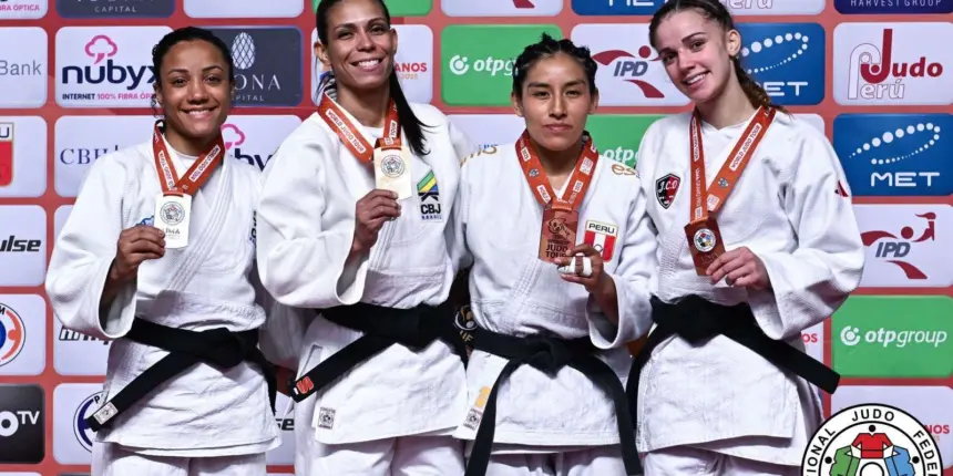 Judocas brasileiras levam 4 medalhas no 1º dia do Grand Prix de Lima Judocas brasileiras levam 4 medalhas no 1º dia do Grand Prix de Lima
