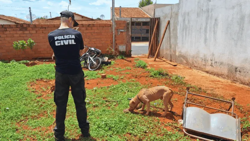 PCGO apura caso de maus-tratos e resgata pitbull em situação de abandono – Policia Civil do Estado de Goiás