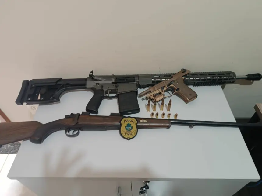 PCGO cumpre mandado e apreende armas e munições em investigação de violência doméstica em Jataí – Policia Civil do Estado de Goiás