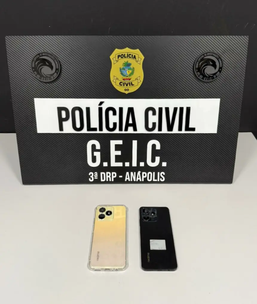 Polícia Civil recupera celulares roubados em chácara de Anápolis e prende envolvidos na receptação dos aparelhos