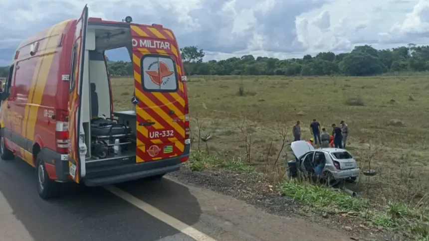 Urgente: Mulher morre após se envolver em acidente na rodovia que liga Goianésia a Cirilândia