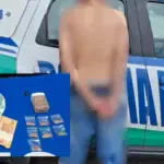 Suspeito de tráfico de drogas é preso duração ação policial no Feirão do Nova Aurora