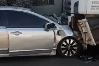 Urgente: Motorista fica gravemente ferido após colidir em caminhão estacionado no oeste de Goianésia