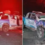 Viatura da PM capota na GO-338 e dois policiais ficam feridos