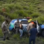 Viatura da Polícia Militar se envolve em acidente na GO-070 e 3 pessoas ficam feridas