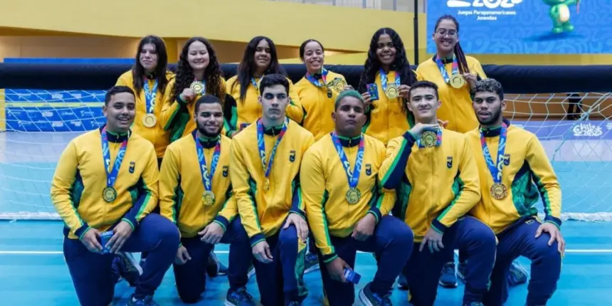 Parapan de Jovens: Brasil garante dobradinha dourada no goalball