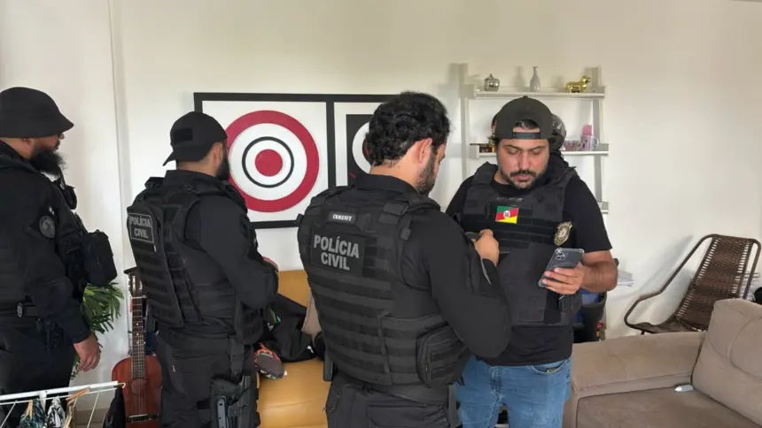 PCGO presta apoio à PCRS, em operação em Caldas Novas, contra suspeitos de invadir sistemas do TJRS e vazar conteúdo sigiloso