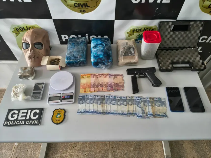 PCGO e PMGO prendem em flagrante dupla por tráfico de droga em São Luís de Montes Belos – Policia Civil do Estado de Goiás