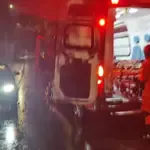 Homem é socorrido pelos bombeiros após atropelamento no Negrinho Carrilho
