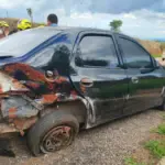 Buraco na pista provoca acidente e bombeiros de Goianésia são acionados