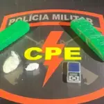 Suspeito de tráfico é preso pela CPE Goianésia ao ser pego com 2kg de drogas